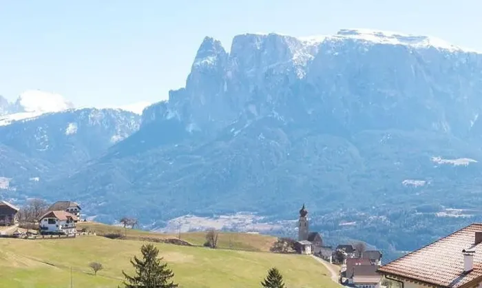 Framed Print : Church in Renon Ritten Bolzano Alps Italy, sunny day Framed Print : Church in Renon Ritten Bolzano Alps Italy, sunny day