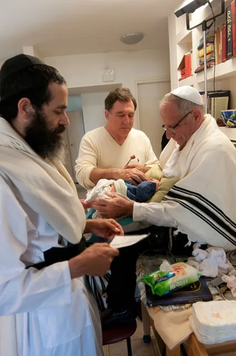 Framed Print : Circumcision - Brith Mila Ceremony The mohel at work Framed Print : Circumcision - Brith Mila Ceremony The mohel at work