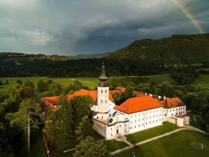 Framed Print : Cistercian Monastery Kostanjevica na Krki, Castle Kostanjevica, Slovenia Framed Print : Cistercian Monastery Kostanjevica na Krki, Castle Kostanjevica, Slovenia