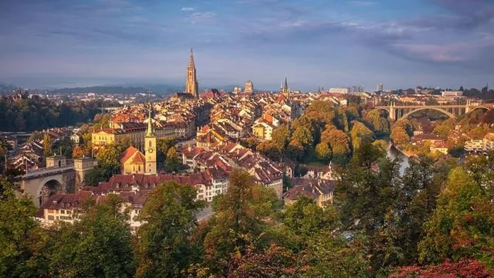 Framed Print : City of Bern. Cityscape image of the capital city of Bern, Switzerland during beautiful autumn sunrise Framed Print : City of Bern. Cityscape image of the capital city of Bern, Switzerland during beautiful autumn sunrise