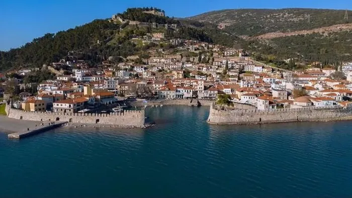 Framed Print : City of Nafpaktos, Aerial Framed Print : City of Nafpaktos, Aerial