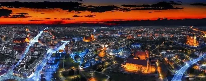 Framed Print : the city of Olsztyn in north-eastern Poland Framed Print : the city of Olsztyn in north-eastern Poland