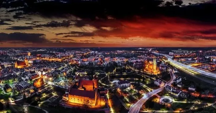 Framed Print : the city of Olsztyn in north-eastern Poland Framed Print : the city of Olsztyn in north-eastern Poland