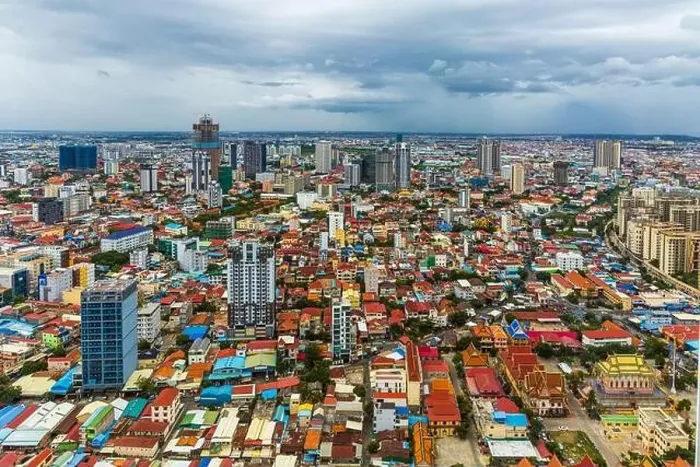 Framed Print : The City of Phnom Penh, National Capital City of Cambodia, sits at the junction of the Mekong and Tonlé Sap rivers Framed Print : The City of Phnom Penh, National Capital City of Cambodia, sits at the junction of the Mekong and Tonlé Sap rivers