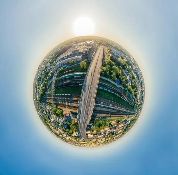 Framed Print : City Riga Bridge and train road drone sphere 360 vr view Framed Print : City Riga Bridge and train road drone sphere 360 vr view