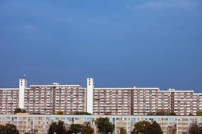 Framed Print : City of Wroclaw, Poland, large blocks of flats, large apartment buildings, condominium, residential architecture Framed Print : City of Wroclaw, Poland, large blocks of flats, large apartment buildings, condominium, residential architecture