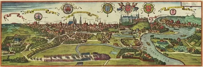 Framed Print : CIVITATES ORBIS TERRARUM - CRACOVIA (POLONIA) - GRABADO - 1617 Framed Print : CIVITATES ORBIS TERRARUM - CRACOVIA (POLONIA) - GRABADO - 1617