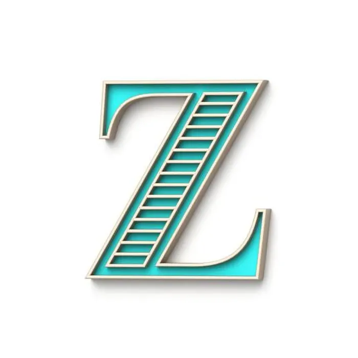 Framed Print : Classic old fashioned font Letter Z 3D Framed Print : Classic old fashioned font Letter Z 3D