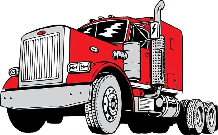 Framed Print : Classic Peterbilt Vector Illustration Framed Print : Classic Peterbilt Vector Illustration