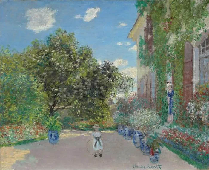 Framed Print : Claude Monet. The Artist's House at Argenteuil Framed Print : Claude Monet. The Artist's House at Argenteuil