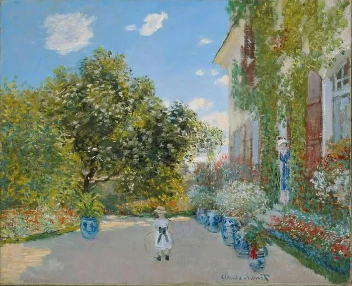 Framed Print : Claude Monet - The Artist's House at Argenteuil Framed Print : Claude Monet - The Artist's House at Argenteuil