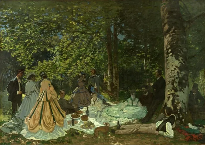 Framed Print : Claude Monet's Le déjeuner sur l'herbe (The Lunch on the Grass) Framed Print : Claude Monet's Le déjeuner sur l'herbe (The Lunch on the Grass)