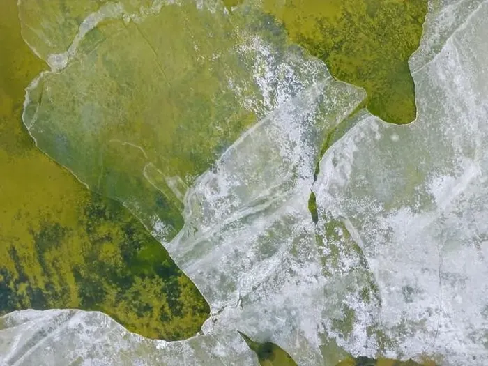 Framed Print : Close up aerial view of the green Framed Print : Close up aerial view of the green