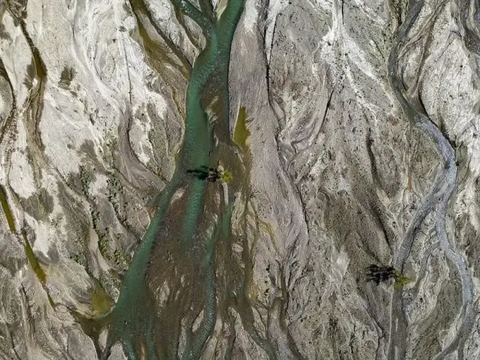 Framed Print : Close up aerial view of the Rio Sacambaya landscape with a huge riverbed Framed Print : Close up aerial view of the Rio Sacambaya landscape with a huge riverbed