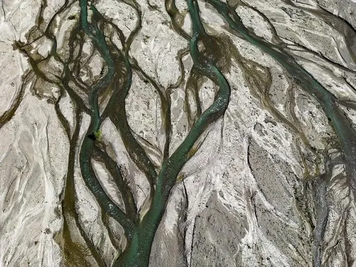 Framed Print : Close up aerial view of the Rio Sacambaya landscape with a huge riverbed Framed Print : Close up aerial view of the Rio Sacambaya landscape with a huge riverbed