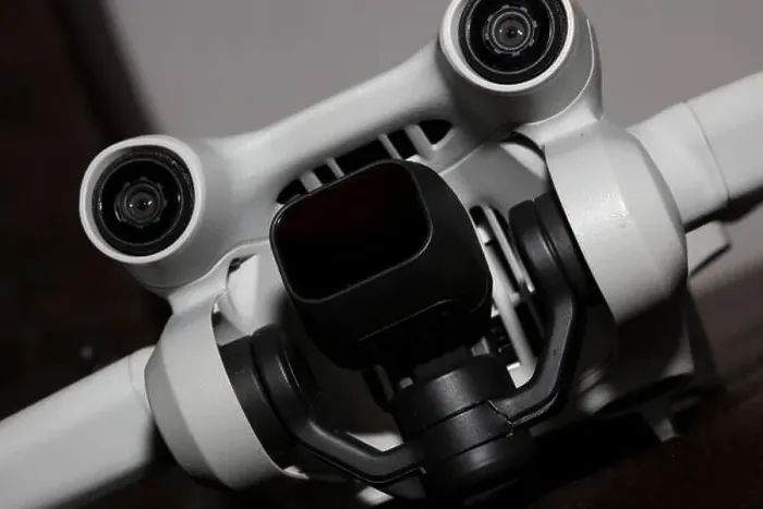 Framed Print : Close up Drone sensor and drone propeller Framed Print : Close up Drone sensor and drone propeller