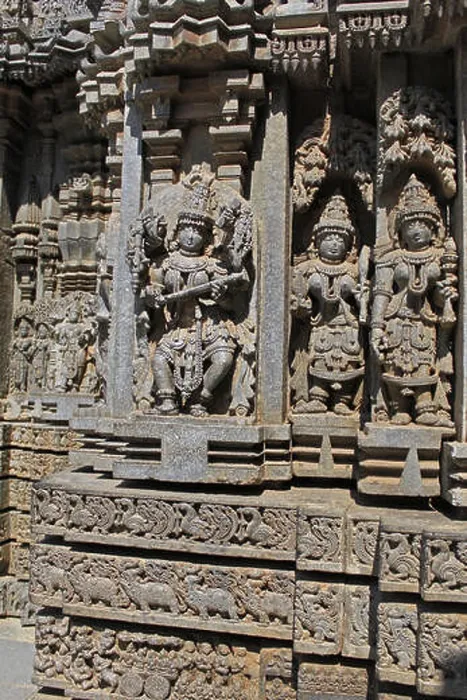 Framed Print : Close up sculpture of Goddess Saraswati at Chennakesava Temple, Hoysala Architecture at Somnathpur, Karnataka, India Framed Print : Close up sculpture of Goddess Saraswati at Chennakesava Temple, Hoysala Architecture at Somnathpur, Karnataka, India