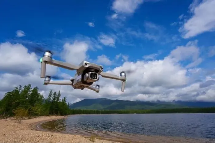 Framed Print : A close-up of a drone in flight Framed Print : A close-up of a drone in flight