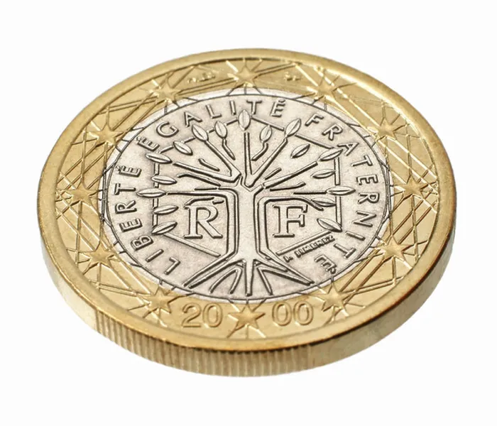 Framed Print : close-up of french euro coin Framed Print : close-up of french euro coin
