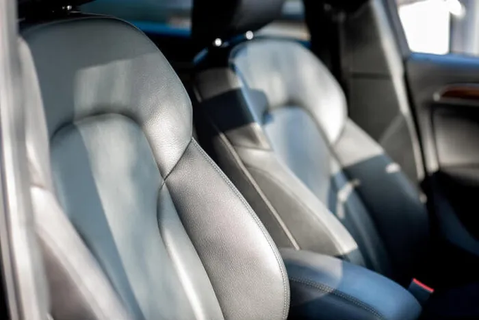 Framed Print : Close-up of a leather seats of a luxury sport car Framed Print : Close-up of a leather seats of a luxury sport car