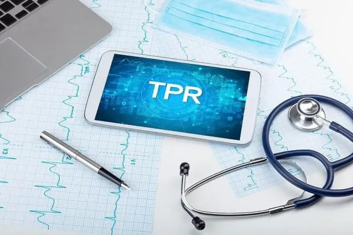 Framed Print : Close-up view of a tablet pc with TPR abbreviation, medical concept Framed Print : Close-up view of a tablet pc with TPR abbreviation, medical concept
