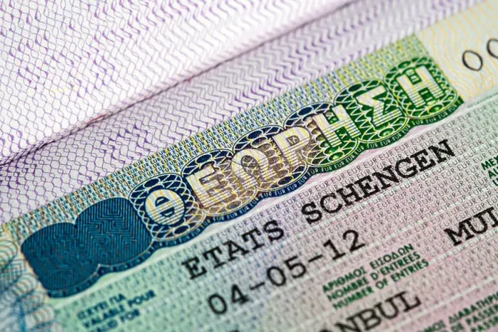 Framed Print : close up view of greece schengen visa on a passport Framed Print : close up view of greece schengen visa on a passport