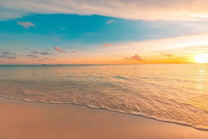 Framed Print : Closeup sea sand beach. Panoramic beach landscape. Inspire tropical beach seascape horizon. Orange and golden sunset sky calmness tranquil relaxing Framed Print : Closeup sea sand beach. Panoramic beach landscape. Inspire tropical beach seascape horizon. Orange and golden sunset sky calmness tranquil relaxing