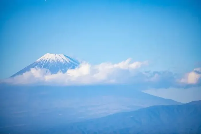Framed Print : Cloud in the blue sky at Mt.Fuji in Japan