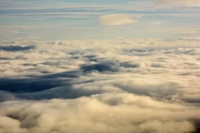Framed Print : Above the Clouds. Top view. View from drone Framed Print : Above the Clouds. Top view. View from drone