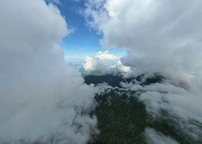 Framed Print : Cloudy weather over Nicaragua landscape aerial drone view Framed Print : Cloudy weather over Nicaragua landscape aerial drone view