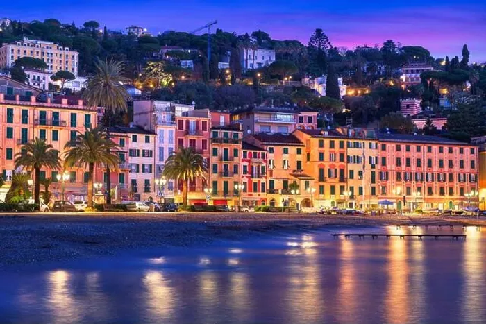 Framed Print : The coast of Santa Margherita Ligure, Italy at dawn Framed Print : The coast of Santa Margherita Ligure, Italy at dawn