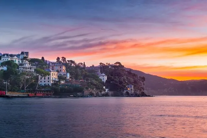 Framed Print : The coast of Santa Margherita Ligure, Italy at dawn Framed Print : The coast of Santa Margherita Ligure, Italy at dawn