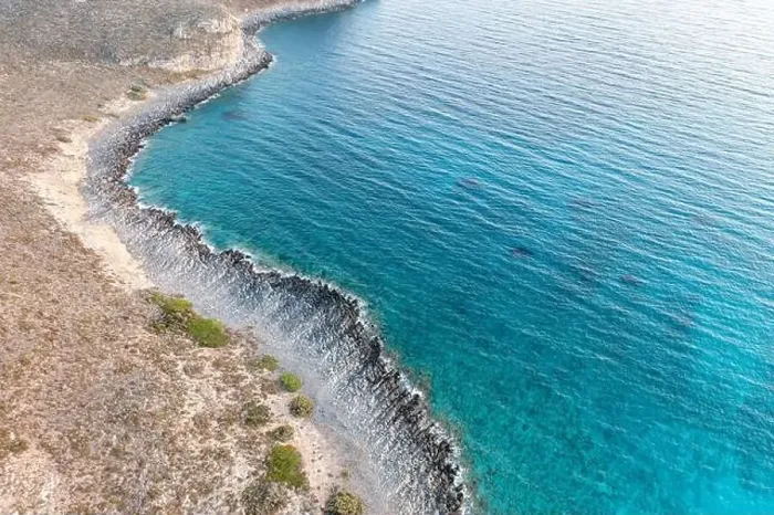 Framed Print : Coastline aerial drone view. Rocky coast Framed Print : Coastline aerial drone view. Rocky coast