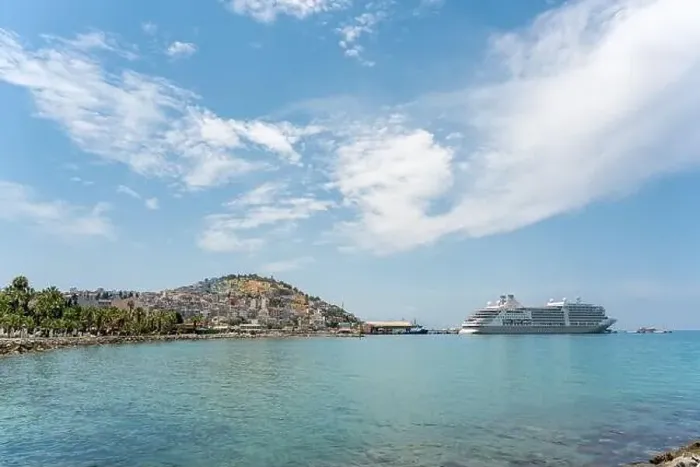Framed Print : The coastline of Kusadasi in Aydin province on a sunny day Framed Print : The coastline of Kusadasi in Aydin province on a sunny day