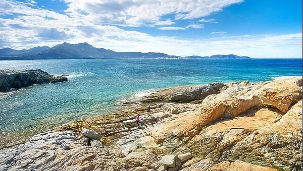 The Coastline near Lumio, Balagne, Corsica Island, France