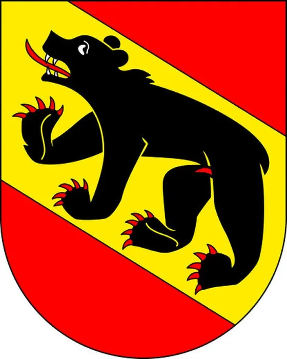 Framed Print : Coat of arms of the capital city and the canton Berne in Switzerland Framed Print : Coat of arms of the capital city and the canton Berne in Switzerland