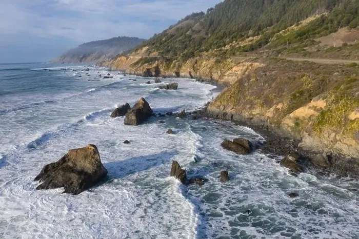 Framed Print : The cold, nutrient-rich waters of the Pacific Ocean beat against the rocky and incredibly scenic coastline of Northern California in Mendocino Framed Print : The cold, nutrient-rich waters of the Pacific Ocean beat against the rocky and incredibly scenic coastline of Northern California in Mendocino