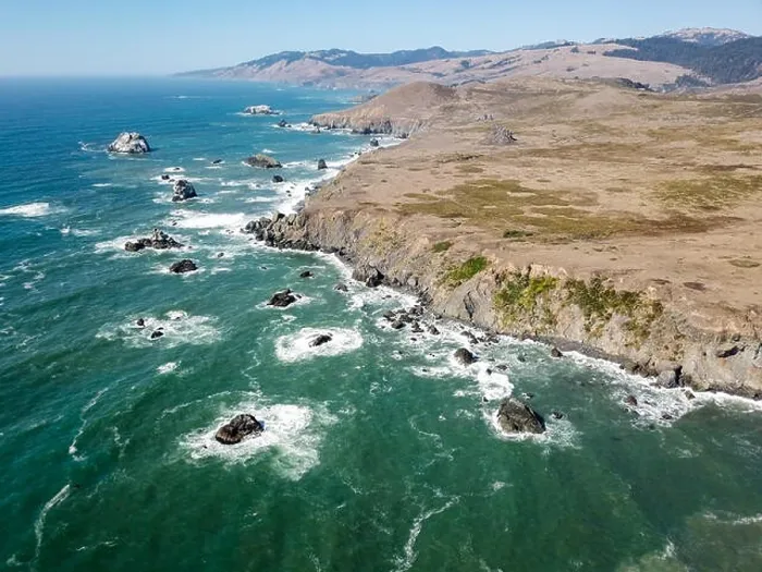 Framed Print : The cold waters of the Pacific Ocean wash against the scenic and rugged coastline in Sonoma, California Framed Print : The cold waters of the Pacific Ocean wash against the scenic and rugged coastline in Sonoma, California