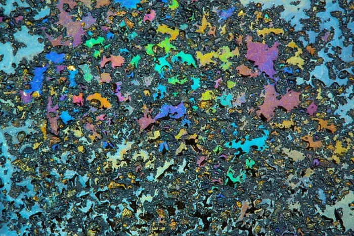 Framed Print : A collage of spectral color formed by motor oil and rain water on an asphalt road Framed Print : A collage of spectral color formed by motor oil and rain water on an asphalt road