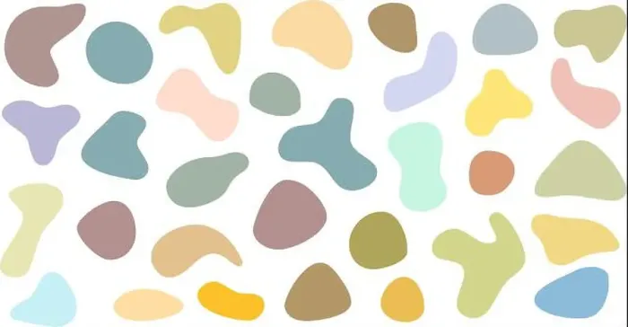 Framed Print : collection of abstract pastel colored blobs, blotch shaped graphic elements, vector illustration Framed Print : collection of abstract pastel colored blobs, blotch shaped graphic elements, vector illustration