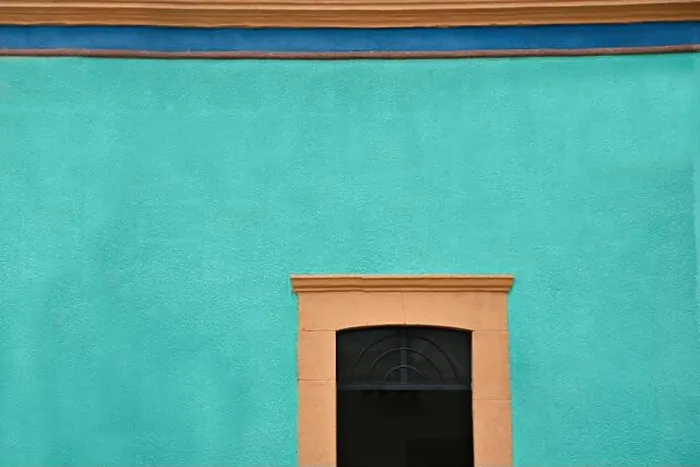 Framed Print : Colonial house facade with a Venetian stucco wall and a stone trimmed window in Santiago de Querétaro, Mexico Framed Print : Colonial house facade with a Venetian stucco wall and a stone trimmed window in Santiago de Querétaro, Mexico