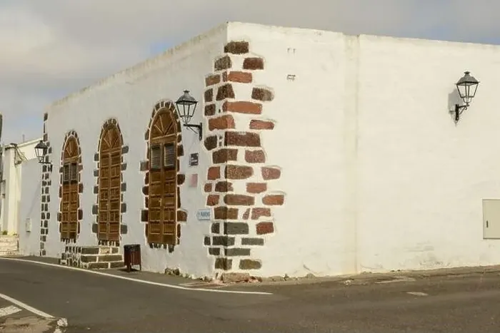 Framed Print : Detail of the colonial town Teguise at the Canary island on Lanzarote in Spain