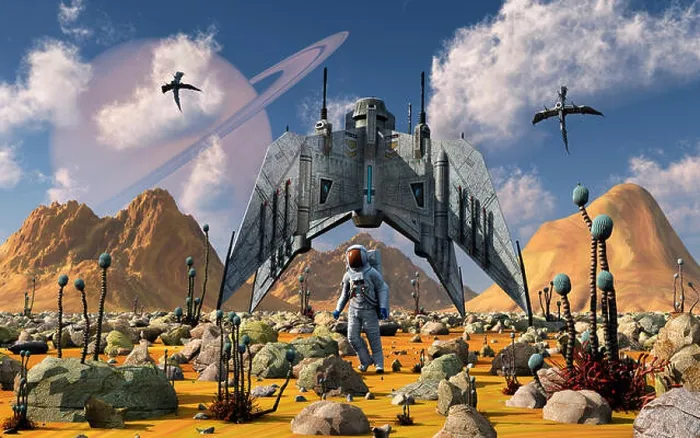 Framed Print : Colonization Of An Alien Planet Framed Print : Colonization Of An Alien Planet