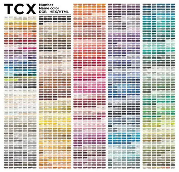 Framed Print : Color chart Pantone of the Fashion