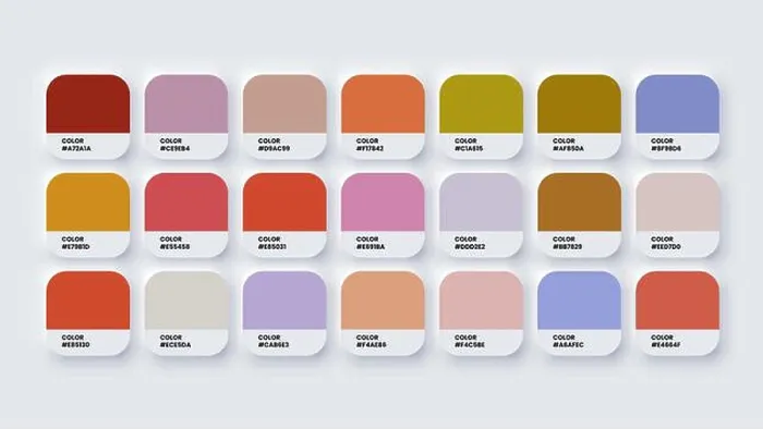 Framed Print : Color Palette, Color Swatches in RGB Framed Print : Color Palette, Color Swatches in RGB