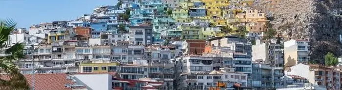 Framed Print : Colored city of Kusadasi Framed Print : Colored city of Kusadasi