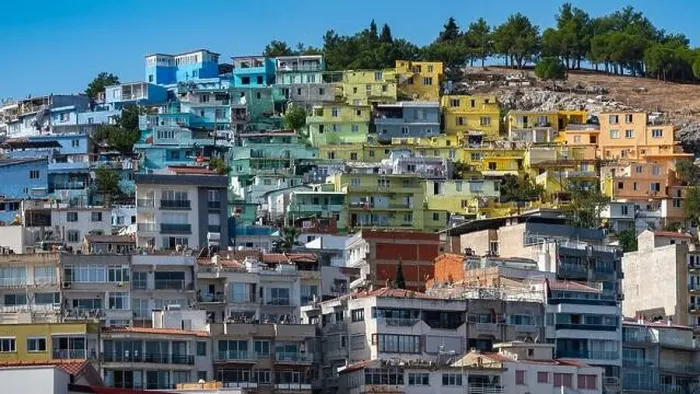Framed Print : Colored city of Kusadasi Framed Print : Colored city of Kusadasi