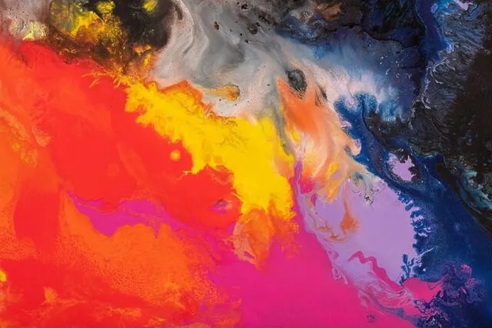 Framed Print : Colorful abstract painting background, attractive artwork in bright color Framed Print : Colorful abstract painting background, attractive artwork in bright color