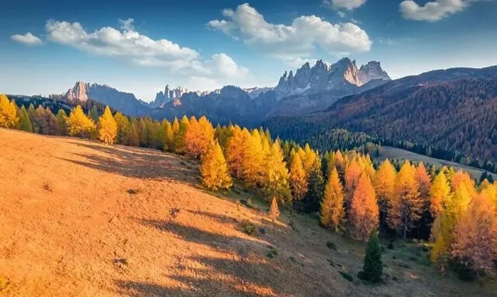 Framed Print : Colorful autumn scene of Fuchiade valley Framed Print : Colorful autumn scene of Fuchiade valley