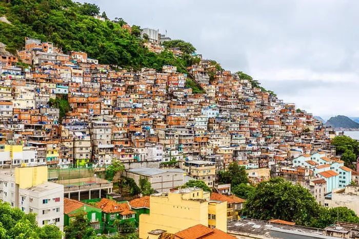 Framed Print : Colorful Brazilian favelas slums on the hill, Rio De Janeiro, Brazil Framed Print : Colorful Brazilian favelas slums on the hill, Rio De Janeiro, Brazil